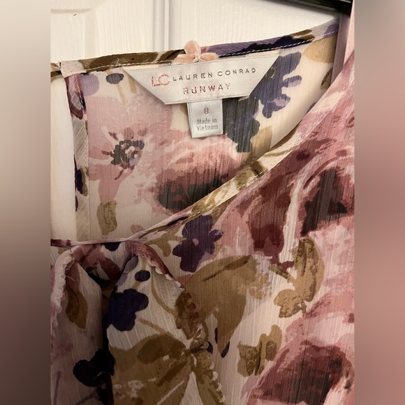 LC Lauren Conrad Floral Peasant Maxi Runway Dress - Picture 6 of 8